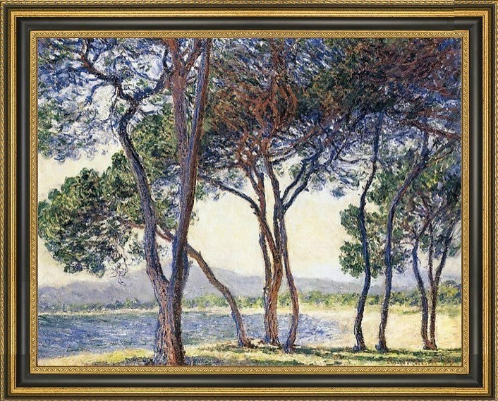 Claude Oscar Monet Trees by The Seashore at AntibesPremium Canvas Print, 21"x28"