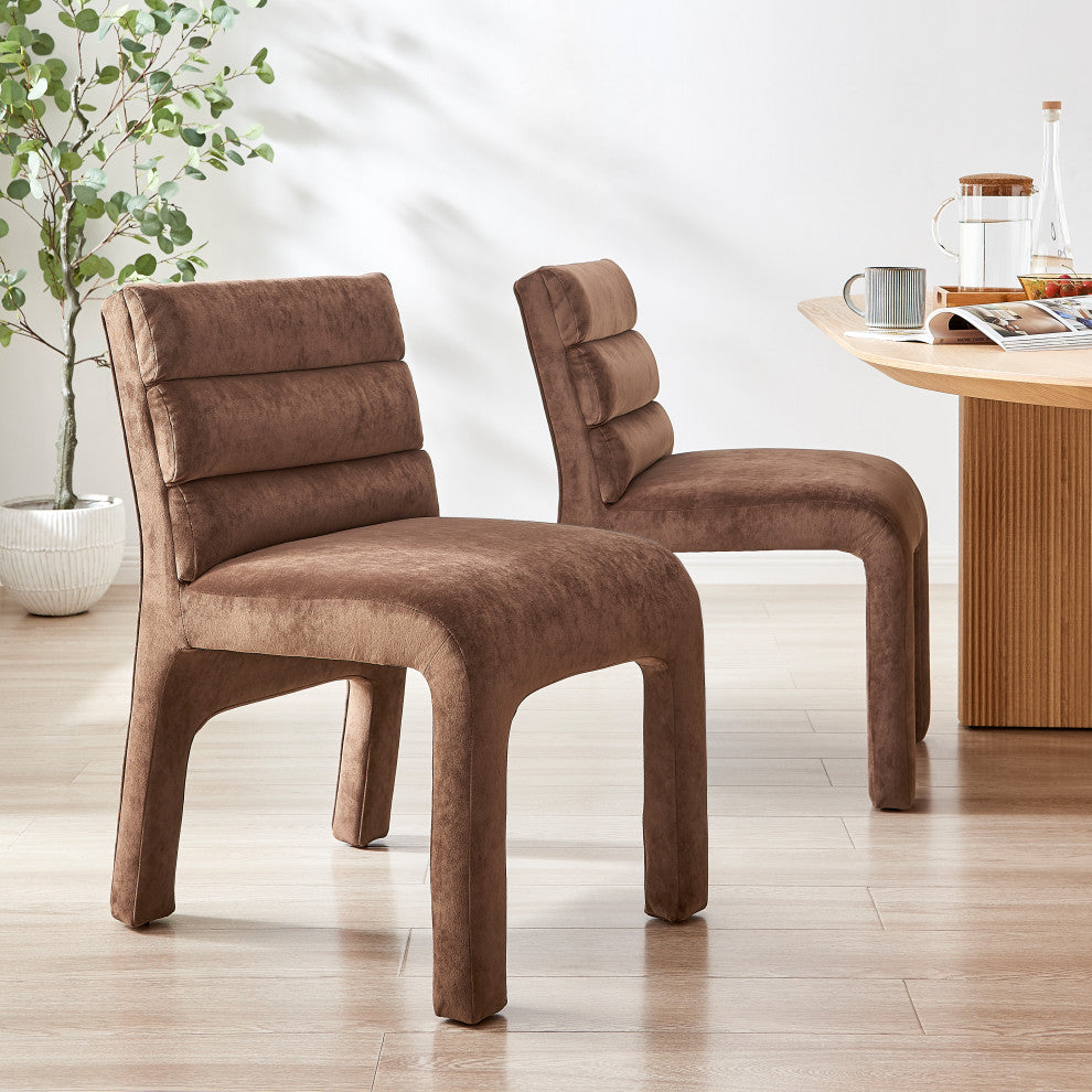 Josie Dining Side Chair, Set of 2, Dainty Dark Brown