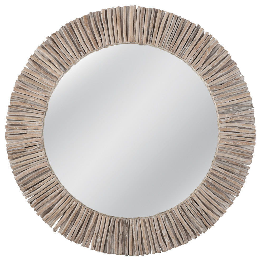 Splay Wall Mirror - White-Washed