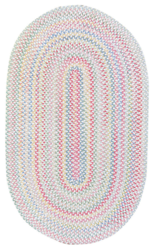 Capel Baby's Breath Natural 0450_610 Braided Rugs - 27" X 9' Runner Runner