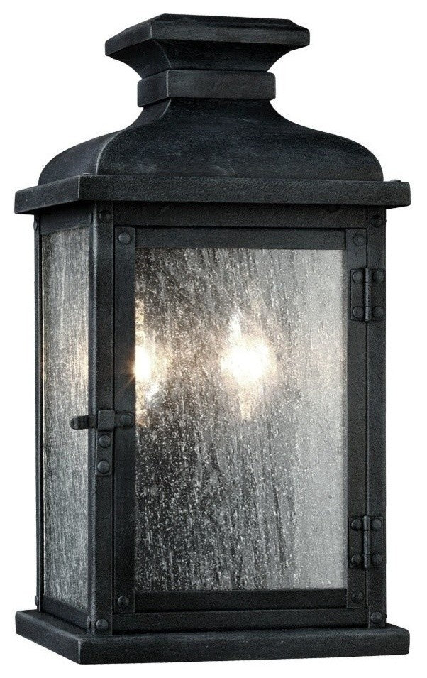 Murray Feiss Pediment Two Light Outdoor Wall Sconce OL11100DWZ