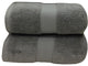 Plush 2PC Soft 100% Cotton Bath Sheets, Gray
