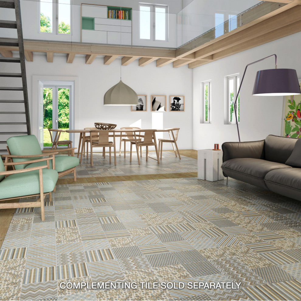 Boheme Grid Ceramic Floor and Wall Tile