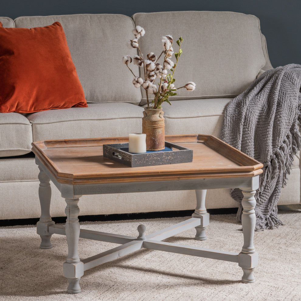 Alyson Gray Wooden Coffee Table