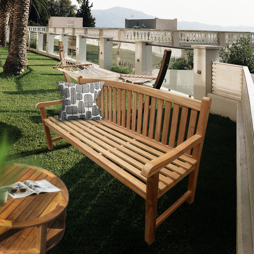 Seven Seas Teak Oval Bench