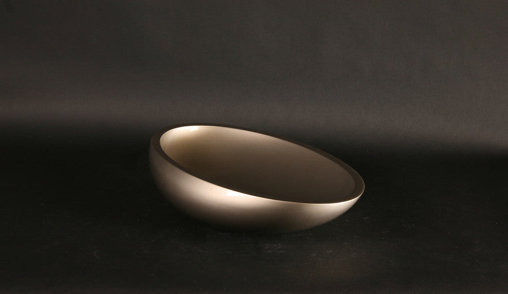 Vetro European Vessel Sink, Platinum