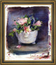 John La Farge Wild Roses in a White Chinese Porcelain BowlCanvas Print, 16"x20"