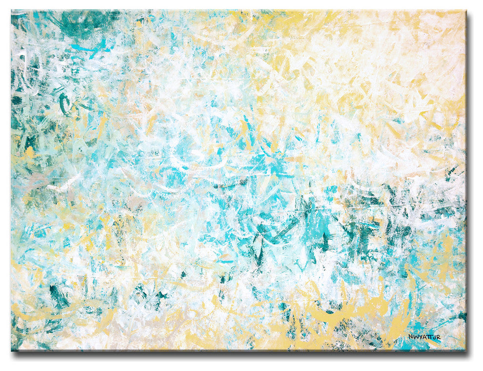 Ready2HangArt Abstract Canvas Art 'Elation' by Norman Wyatt, 30"x40"