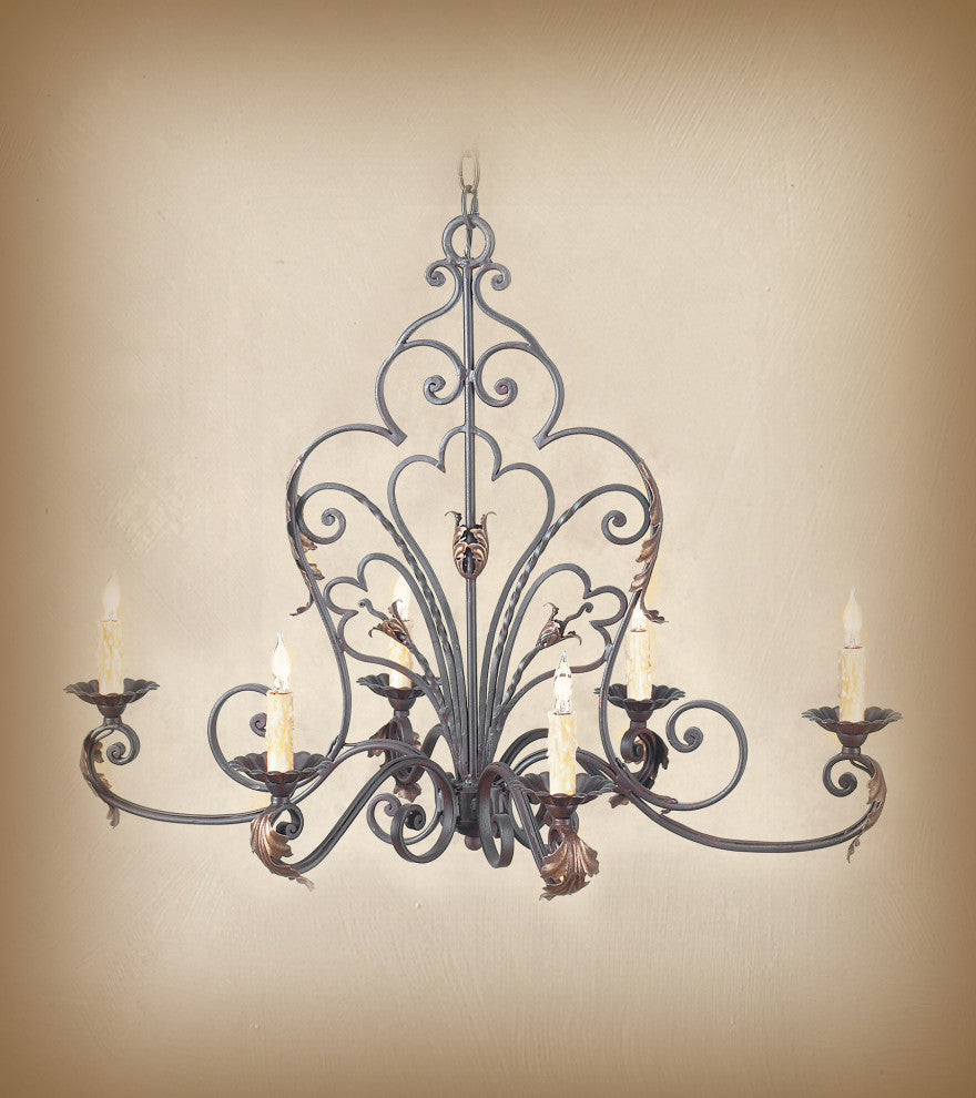 Cuaron Wrought Iron Chandelier