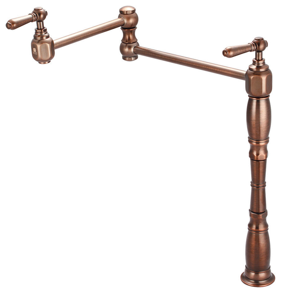 Americana Deck Mount Pot Filler Oil Rubbed Bronze