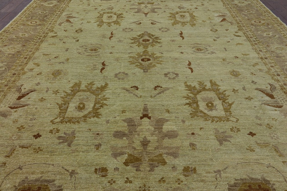 9'x12' Hand Knotted Chobi Peshawar Oriental Wool Rug, P2507