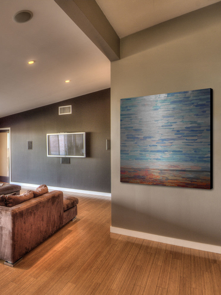 "Forgotten" UV Ink Print on Brushed  Aluminum, 40"x40"