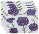 18"x14" Spring Floral 1, Floral Print Placemat, Blue, Set of 4