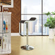 Modern Contemporary Dining Kitchen Vinyl Bar Stool Brown