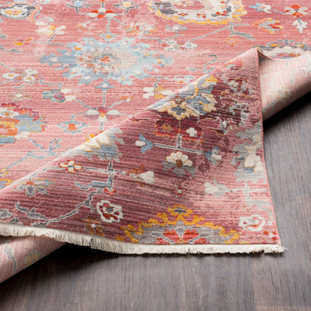 Surya Ephesians EPC-2301 Traditional Area Rug, Pale Pink, 2'7" x 9' Runner