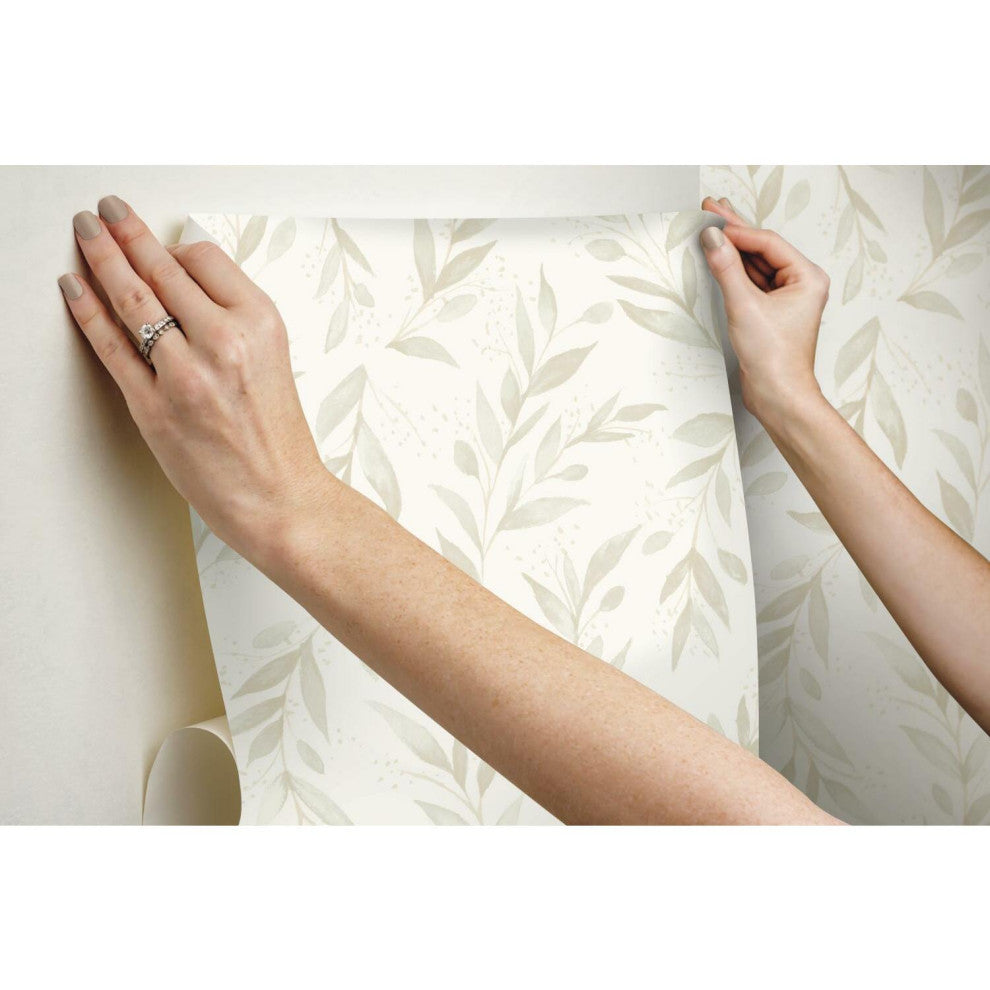 Magnolia Home Olive Branch Peel and Stick Wallpaper