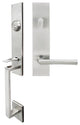Frankfurt Lever, Tubular Entry Handleset, RHR, Satin Stainless Steel