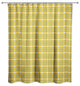Yellow Check Plaid Shower Curtain