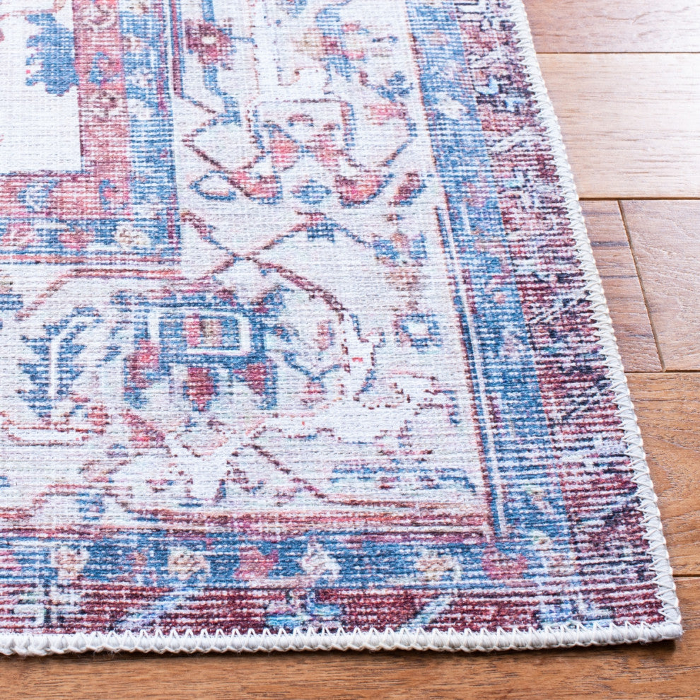 Safavieh Serapi SEP355 Rug Machine-Washable, Red/Ivory, 6'7"x9'
