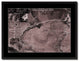 North Atlantic Telegraph Lines Stieler Vintage Vivid Sepia Map Canvas, 28"x37"