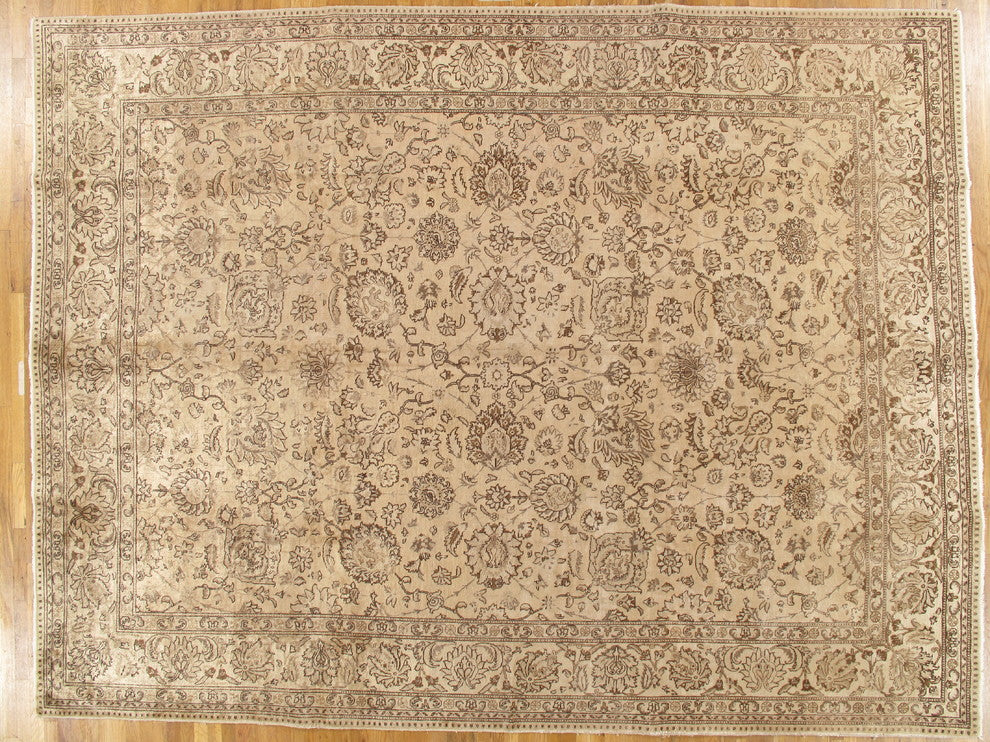 Consigned Tabriz Rug, 12'8"x9'9"