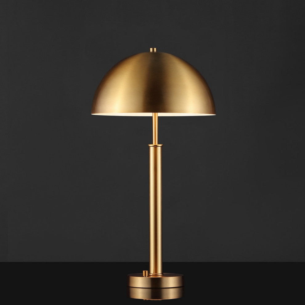 Safavieh Couture Harvey Metal Dome Table Lamp Gold