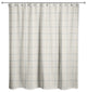 Cream and Gray Check 71x74 Shower Curtain