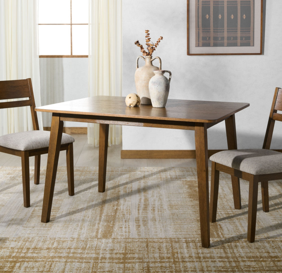 Safavieh Couture Bellalexa 48" Wood Dining Table, Medium Oak