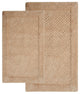Bath Rug Cotton, 2 Piece Set, 34"x21" and 36"x24", Beige, GSF 180, Waffle