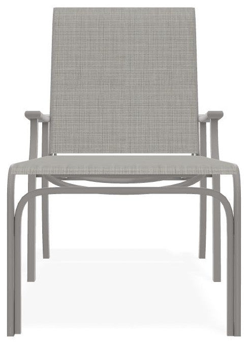 St. Catherine Sling 4-Position Outdoor Chaise Lounge, Deacon/Warm Gray