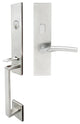Phoenix Lever, Mortise Entry Handleset, Left Hand Reverse, Satin Stainless Steel