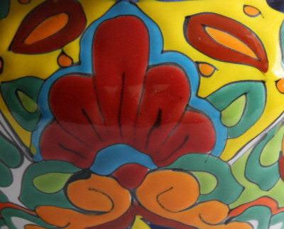 Rainbow Talavera Ceramic Pot