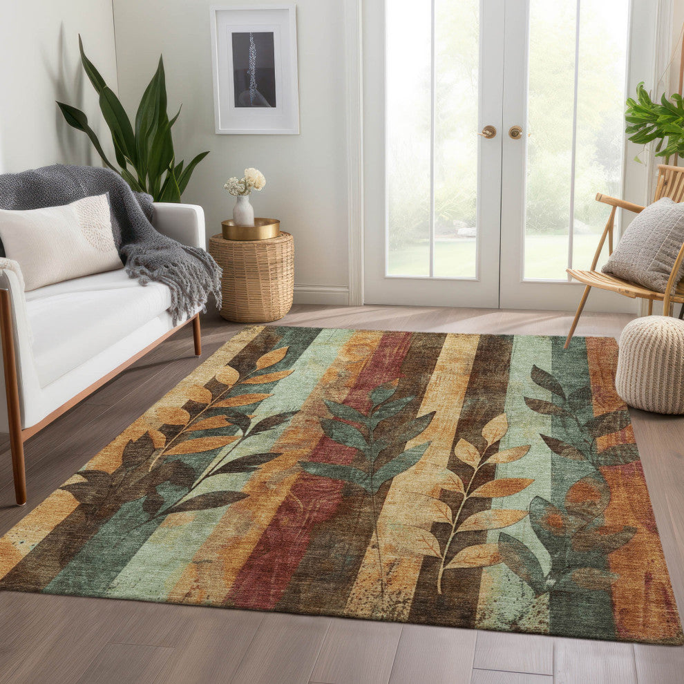 Machine Washable Indoor/Outdoor Chantille ACN1871 Wheat 8' x 10' Rug