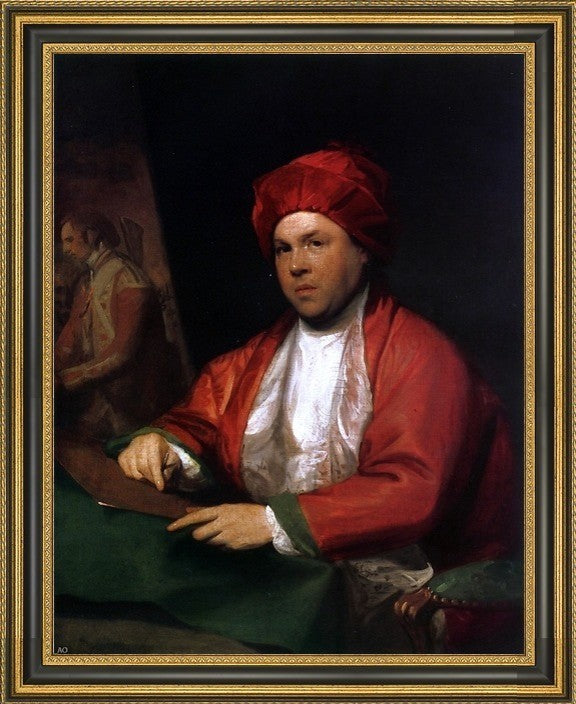 Gilbert Stuart William Woollett Framed Premium Canvas Print, 18"x24"