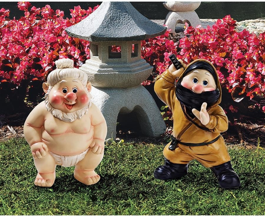 2-Piece Far East Fighter Gnomes