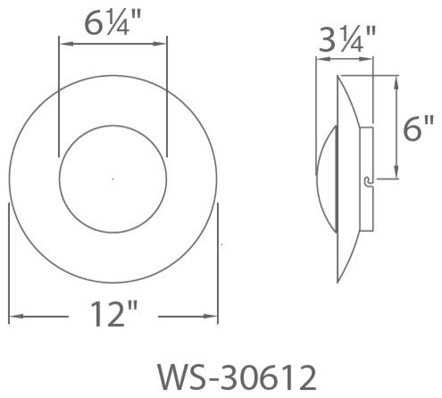 Modern Forms Blaze LED Wall Sconce, Gold Leaf, 12"