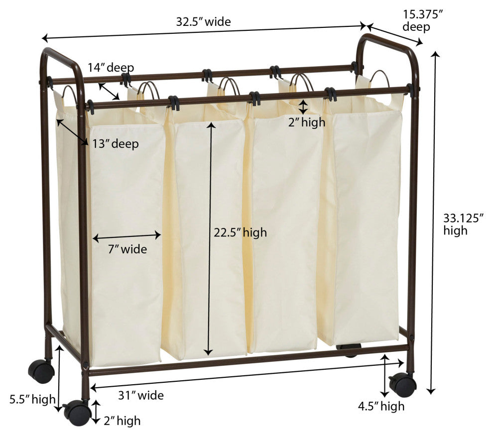 Rolling Laundry Sorter