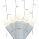 Standard Icicle 5Mm Pure White LED Light Set On White Wire
