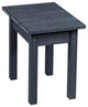 Captiva Casual Small Rectangular Table, Greystone