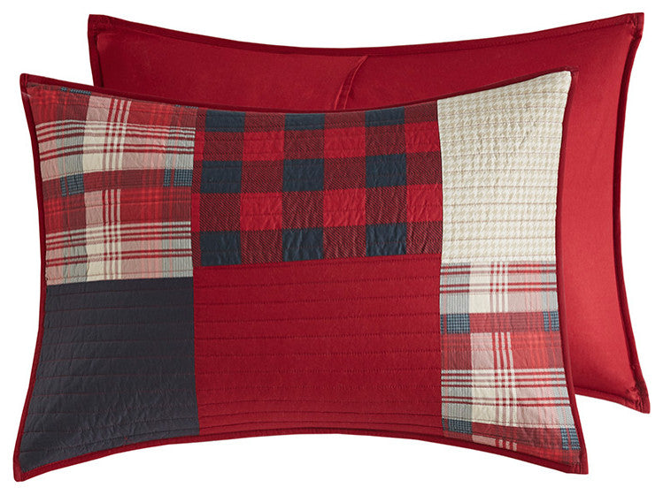 Woolrich Sunset Oversized Cotton Coverlet Mini Set, Red