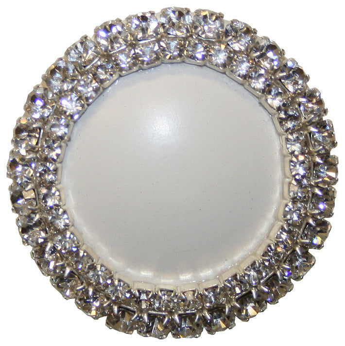 Art Deco Rhinestone Drawer Knob, 1.5"