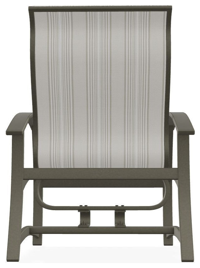 Belle Isle Sling Outdoor Hidden Motion Lounge Chair, Harbor/Storm