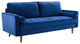 Valour Performance Velvet Sofa Navy