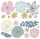Perennial Blooms Peel And Stick Giant Wall Decals