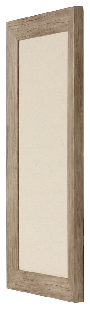 Beatrice Rustic Brown Framed Fabric Pinboard