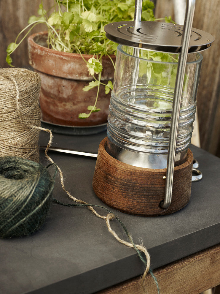 Skagerak Bollard Oil Lamp | Teak