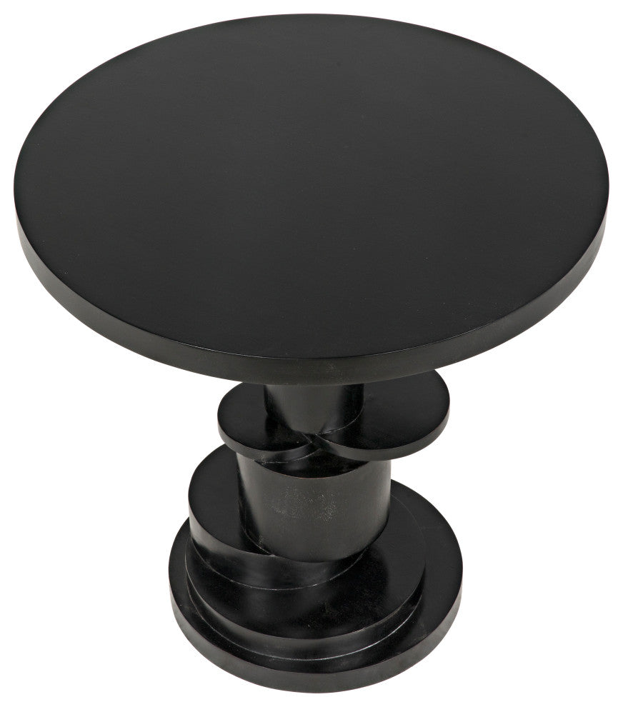 Hugo Side Table, Hand Rubbed Black
