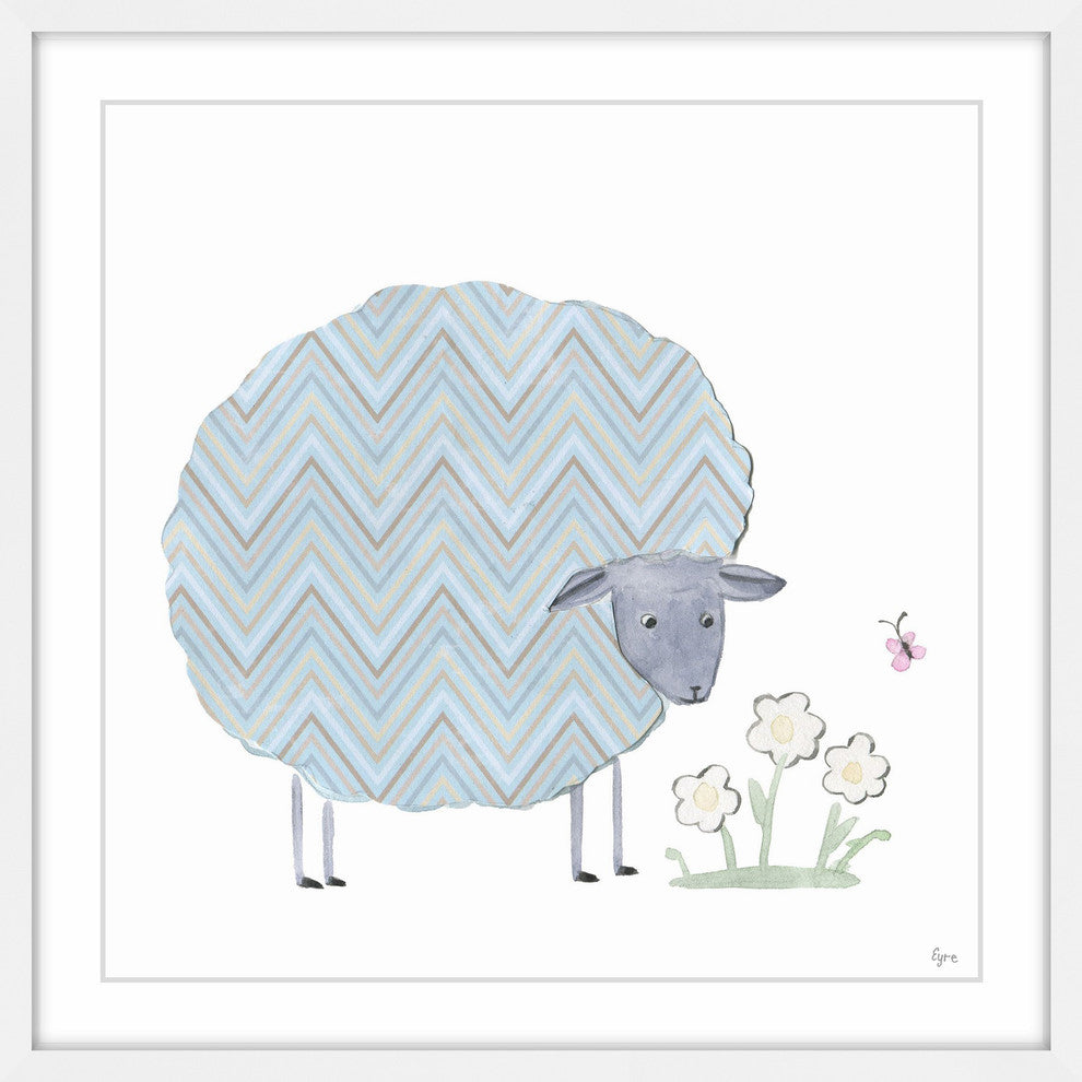 "Quality Wool" Framed Painting Print, 12"x12"