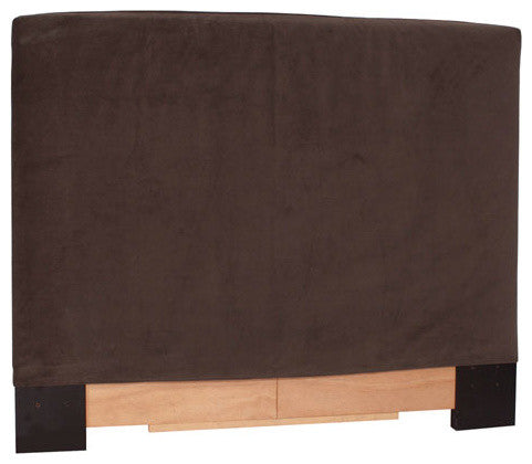 Bella Twin Headboard Slipcover, Chocolate