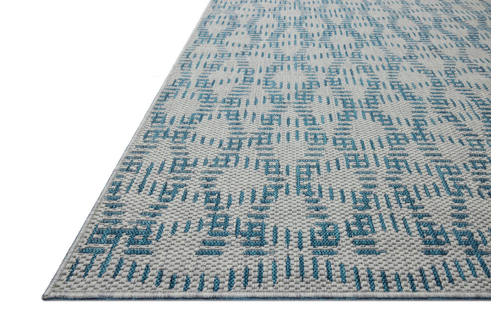 Loloi Easton Fog / Teal 8'-6" x 11'-6" Area Rug